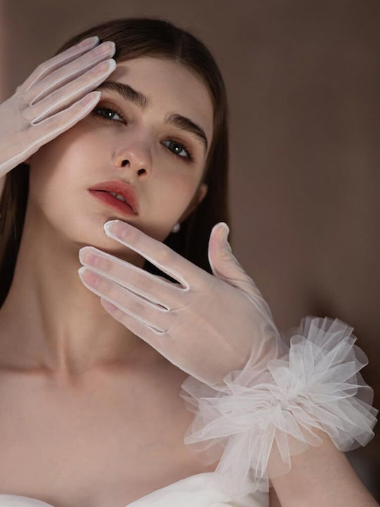 «tulle Gloves» Χειροποίητα Γάντια Tutu Πρακτική Να Απογειωθεί Bridal Look Σου