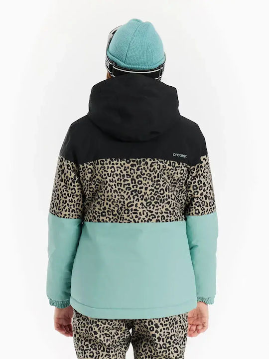 Snowjacket Waterproof Kids Casual Coat with Lining and Hood Glacial Blue