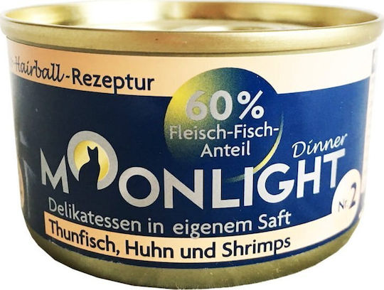 Moonlight Wet Food for Cats with Tuna and Chicken 80gr