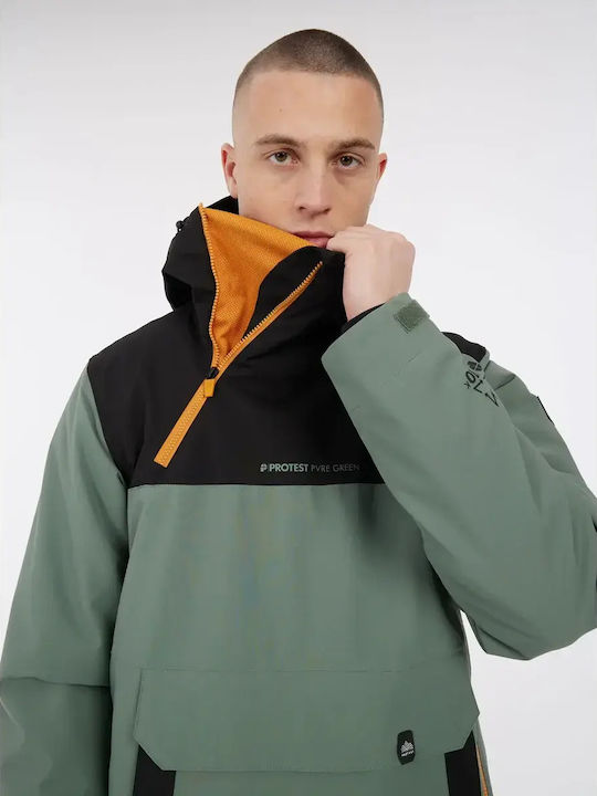 Protest Snowjacket 65752009-556 Ανδρικό Μπουφάν για Σκι & Snowboard Πράσινο