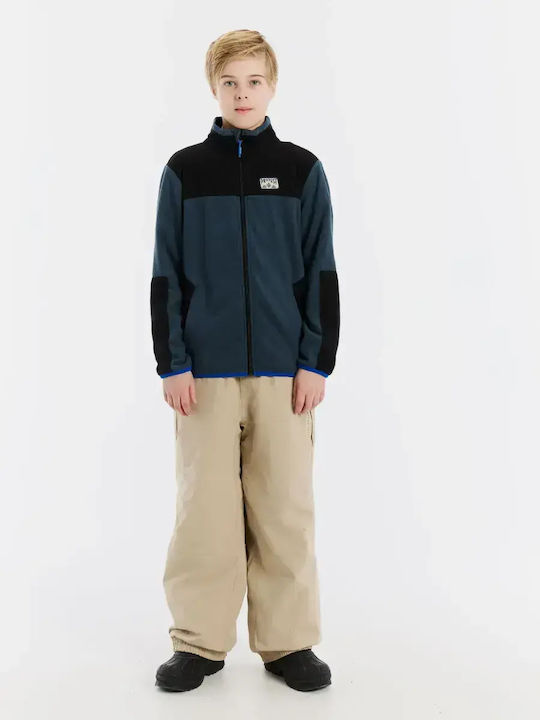 Kids Cardigan Fleece Twilight Navy