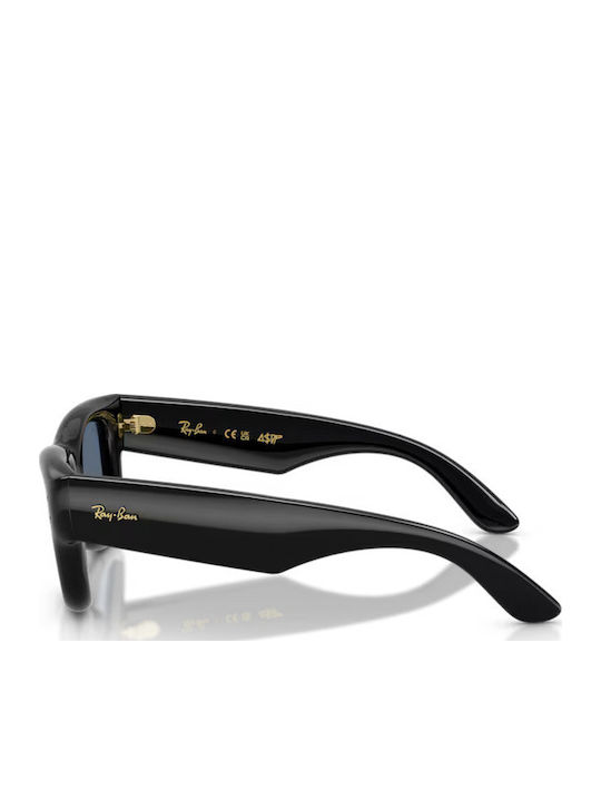 Ray Ban Wayfarer Унисекс Слънчеви Очила с Черна Пластмасова Рамка и Сини Стъкла