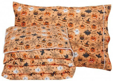 Das Home Sheet Set Single from Cotton & Polyester Orange 170x260cm 3pcs