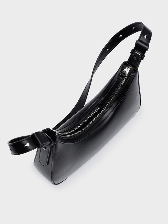 Elina Black Damentasche Schultertasche Schwarz