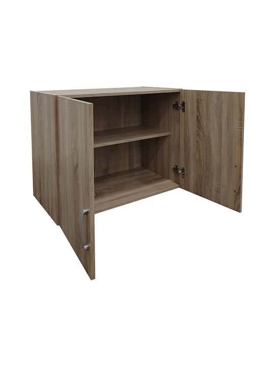 Pakketo Lego Rectangular Loft Closet made of Particleboard Sonoma Shade 79x41.5x13cm 383-000061 1pcs