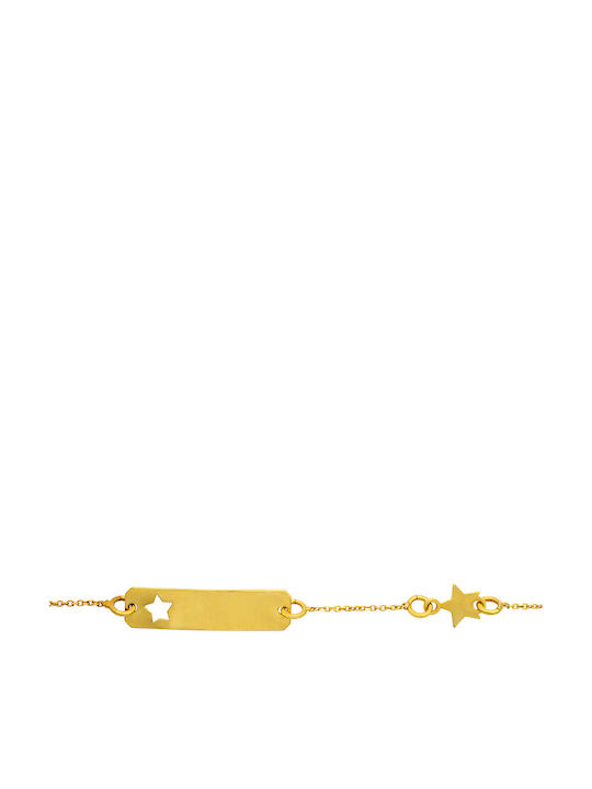 Savvas Design Gold 14K ID Bracelet Savvas Design Gold 14K ID Bracelet