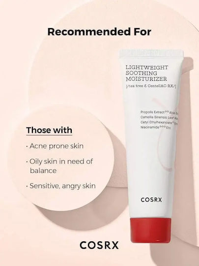 Cosrx Ac Collection Light Cremă de Față pentru Hidratare și Controlul Sebumului cu Niacinamidă și Aloe Vera 80ml