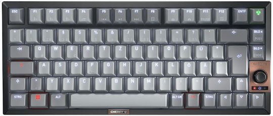 Cherry TAS KW 300 MX Wireless Gaming Keyboard 75% with Cherry MX2A Brown switches and RGB lighting (English US) Gray