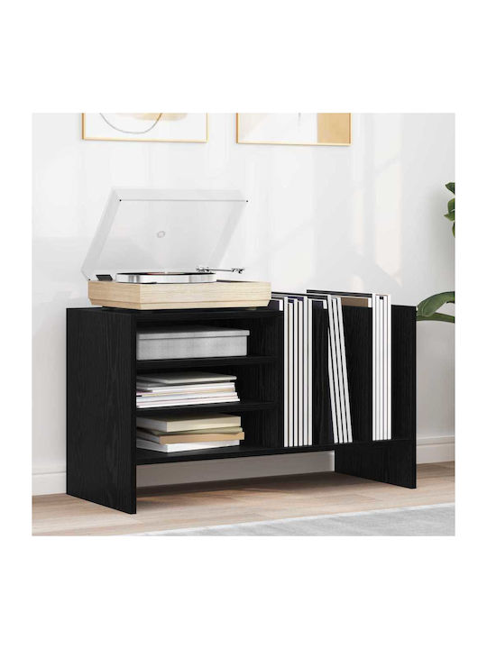 Wohnzimmer Nische aus Spanplatte Schwarz Eiche 78.5x35x45cm