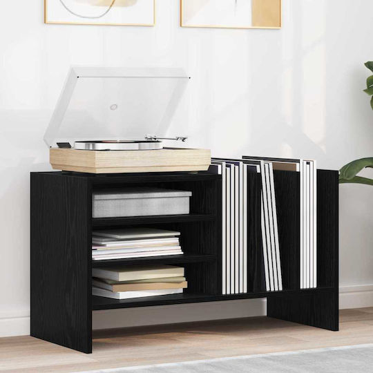 Living Room Cabinet Made of Particle Board Black Oak 78.5x35x45cm
