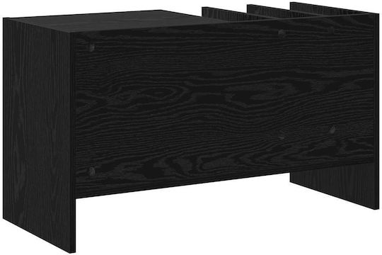 Living Room Cabinet Made of Particle Board Black Oak 78.5x35x45cm