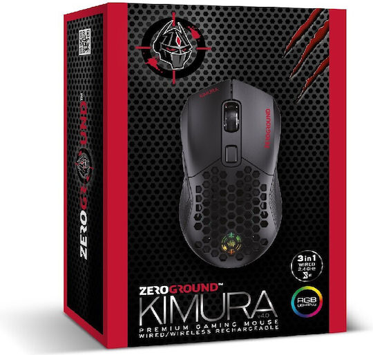 Zeroground MS-4600WG KIMURA v4.0 Ασύρματο Gaming Ποντίκι 10000 DPI Μαύρο