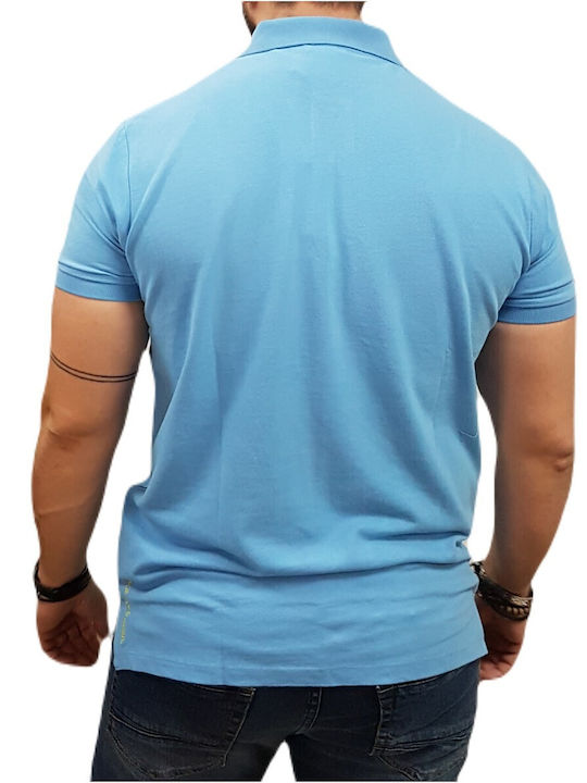 U.S. Polo Assn. Pique Polo Bluza Turcoaz Albastru Deschis