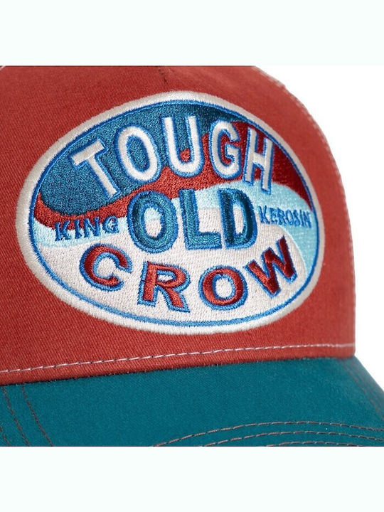 King Kerosin Tough Old Crow Cap Rot und Blau