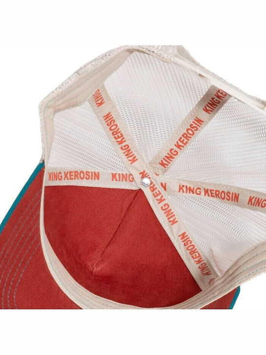 King Kerosin Tough Old Crow Cap Rot und Blau