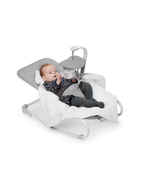 Kinderkraft Electric Relax pentru Bebeluși Felio 2 cu Muzică și Vibrații Gri pentru Copil până la 9kg