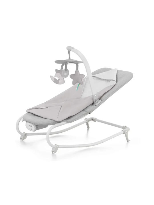 Kinderkraft Electric Relax pentru Bebeluși Felio 2 cu Muzică și Vibrații Gri pentru Copil până la 9kg