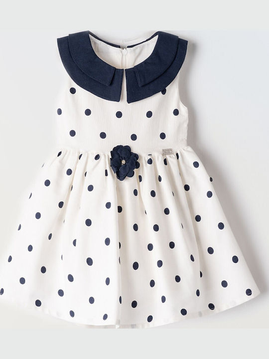 Rochie pentru Copii Fără mâneci Cu buline Blue