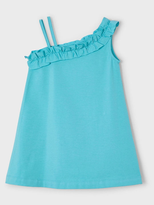 Kinderkleid Ärmellos Türkis