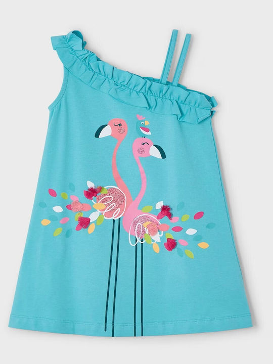 Kinderkleid Ärmellos Türkis