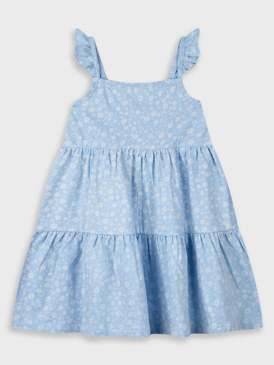 Детска Рокля Без ръкави Флорален Light Blue