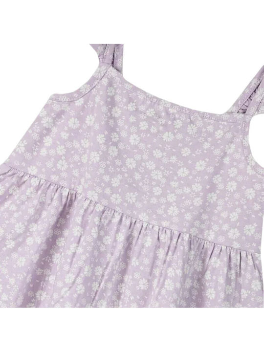 Rochie pentru Copii Fără mâneci Floral Lilac