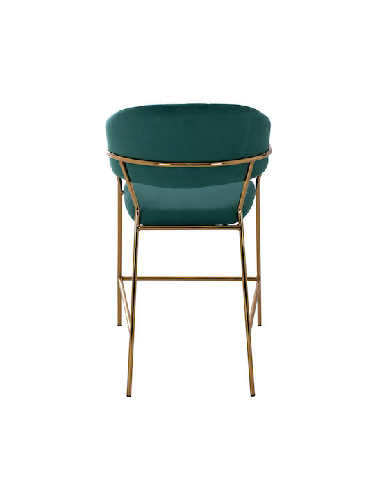 Scaune Bar Tapițat cu Catifea Theodore Cypress 2buc 60x55x100buc