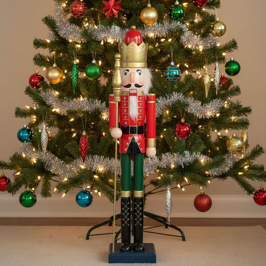 Dream House Nutcracker de Crăciun Lemn Roșu
