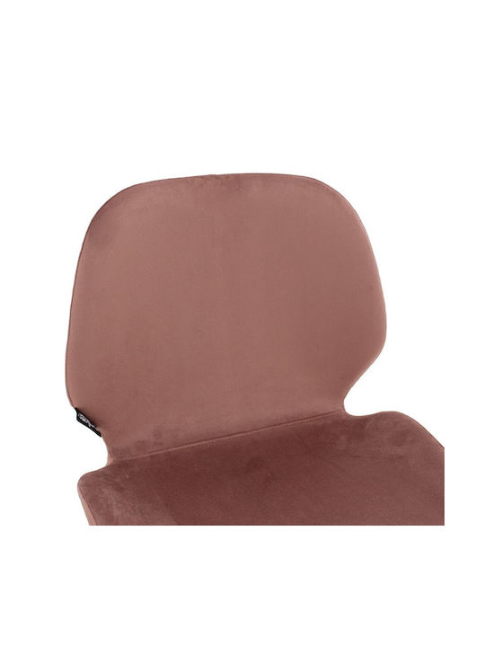Hocker Bar mit Rückenlehne Metall Impel Pink 2Stück 48x61x103cm