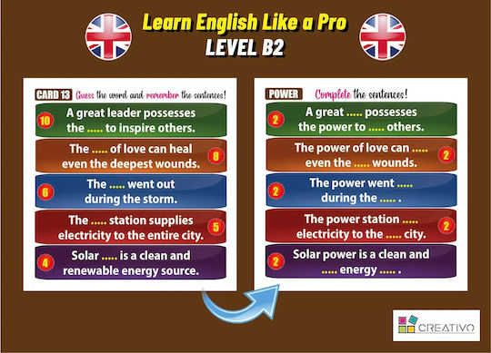 Learn English Like A Pro - Inteligentne Fiszki + Gra (poziom B2)
