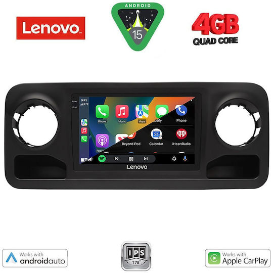 Lenovo Car Audio System for Mercedes-Benz Sprinter 2018 (Bluetooth/USB/WiFi/GPS/Apple-Carplay/Android-Auto) with Touch Screen 10"