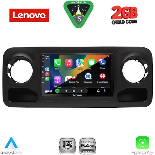 Lenovo Sistem Audio Auto pentru Mercedes-Benz Sprinter 2018 (Bluetooth/USB/WiFi/GPS/Apple-Carplay/Android-Auto) cu Ecran Tactil 10"