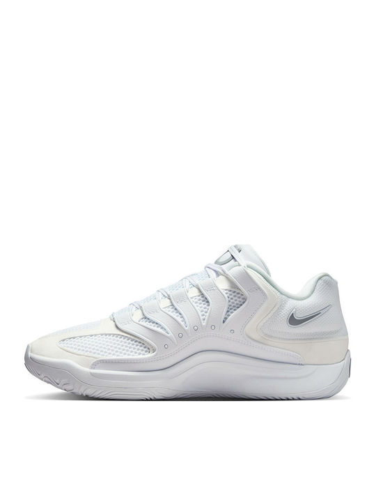 KD18 "Pure Money" Ниски Баскетболни Обувки Бели