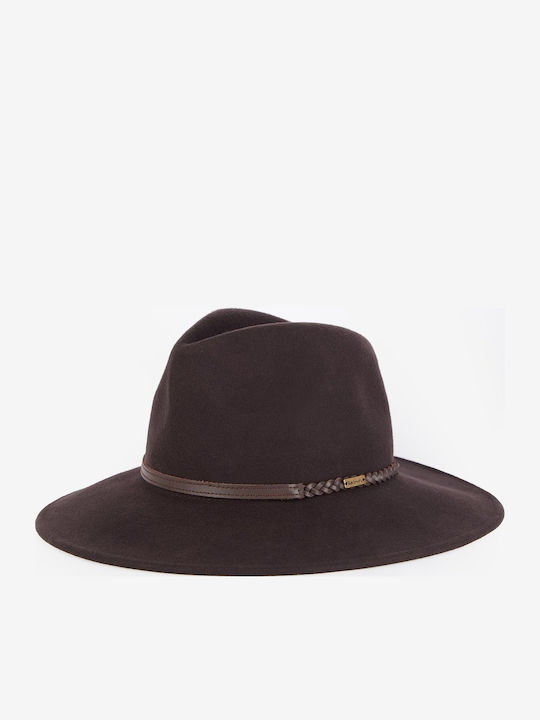 Barbour Γυναικείο Μάλλινο Καπέλο Fedora Καφέ