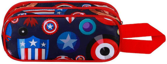 Captain America 3d Двойно Ученически Несесер
