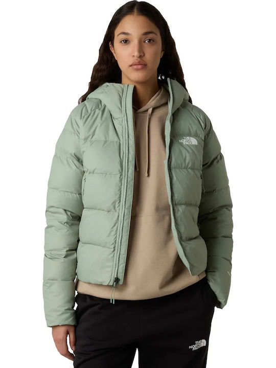 Hyalite Crop Γυναικείο Puffer Μπουφάν για Χειμώνα Χακί