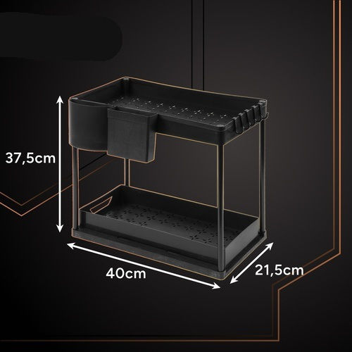 Suport De Masă Din Plastic 40x27.5x37.5cm Negru