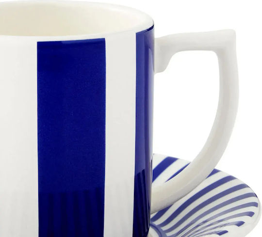 Spode Set Căni Maro De ceramică Albastru 80ml 8buc