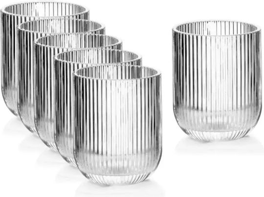 Set of Glasses Water / Cocktail/Drinking made of Glass in Beige Color 250ml 6pcs