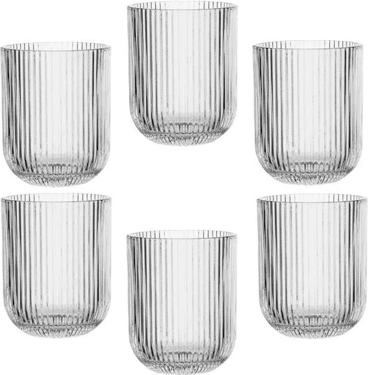 Set of Glasses Water / Cocktail/Drinking made of Glass in Beige Color 250ml 6pcs