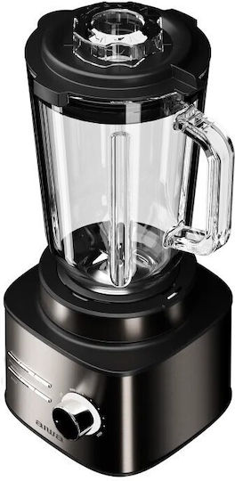 Aiwa Μπλέντερ με Γυάλινη Κανάτα 1.5 lt 2500W Μαύρο ATB-2500