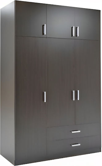 Bengta Dreifachtür Kleiderschrank Schwarz 150x60x240cm