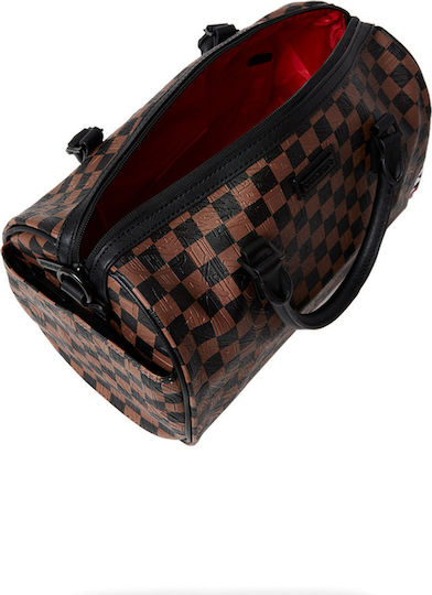 Sprayground Check Sack Voyage Brown Fabric L31xW15xH24cm