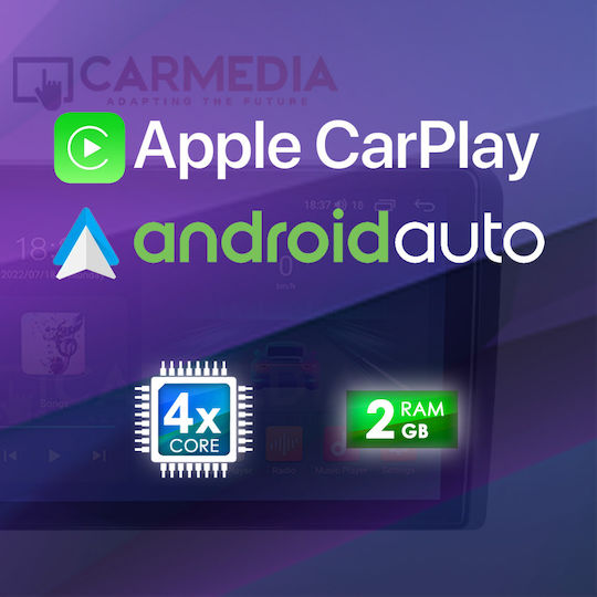 Carmedia Car Audio System for Opel Antara 2006 with Touch Screen 9" Bluetooth USB Wi-Fi GPS Apple CarPlay Android Auto