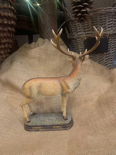 Weihnachtsfigur Keramik Stehende Dekorative Rentier 20 0x6 50x Höhe 25,5cm