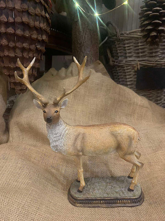 Figurină de Crăciun Ceramică Verticală Decorativă Ren 20 0x6 50x Înălțime 25,5 cm