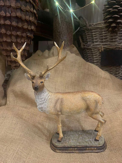 Weihnachtsfigur Keramik Stehende Dekorative Rentier 20 0x6 50x Höhe 25,5cm