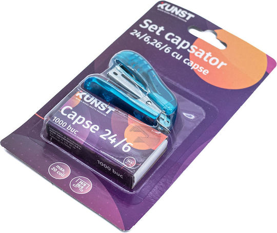 Kunst Stapler Set 24/6 26/6 Staples Blue