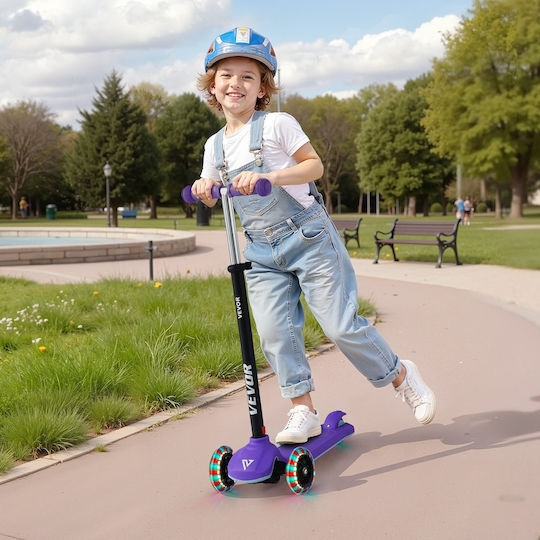 Vevor Kinderroller Klappbar 3-Rad Für 3+ Jahre Lila