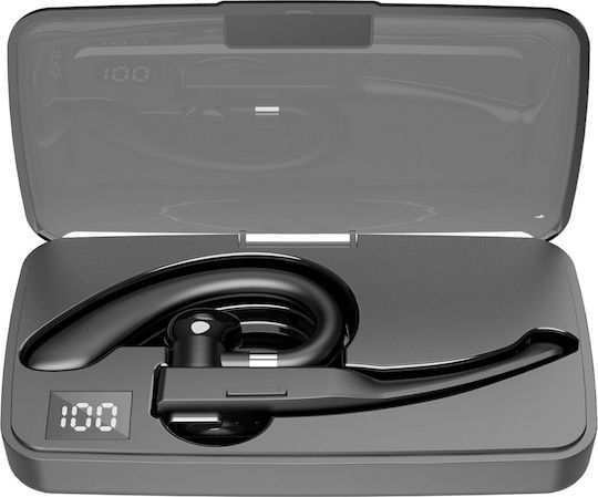 Forever BH-100 In-ear Bluetooth Handsfree Ακουστικά με Θήκη Φόρτισης Μαύρα